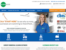Tablet Screenshot of kleenmark.com